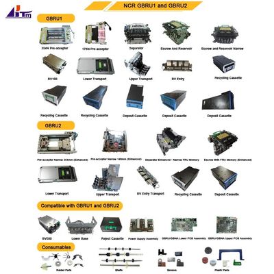 NCR GBRU2 GBRU1 وحدات الموزع GBRU GBNA مكونات استبدال ATM