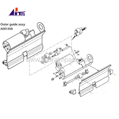 A001458 NMD50 Outer Guide Assy Glory Delarue NMD 050 ATM Spare Parts