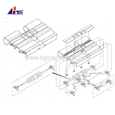 A002880 الدليل الداخلي Assy للموزع NMD50 Glory Triton NMD قطاعات أجهزة الصراف الآلي