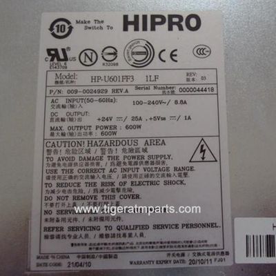 009-0024929 NCR 6625 600W 24V إمدادات الطاقة قطع غيار آلات الصراف الآلي