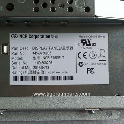 445-0736985 NCR 66XX 15 بوصة لوحة شاشة LCD أجزاء آلة أجهزة الصراف الآلي