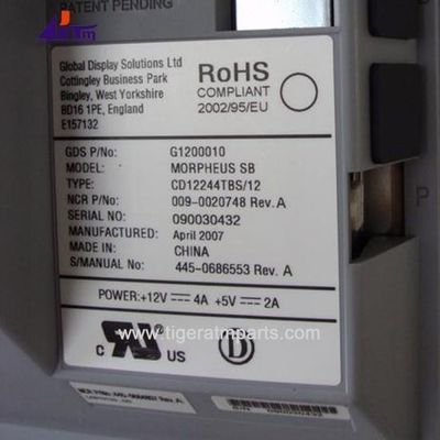 أجزاء آلة الصراف الآلي NCR 58XX 12.1 بوصة شاشة LCD 445-0686553 009-0020748