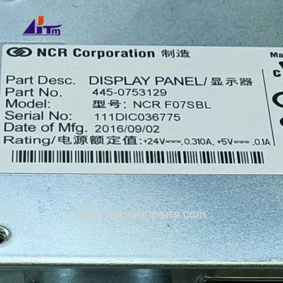 أجزاء آلة الصراف الآلي NCR SelfServ 6683 6687 لوحة عرض LCD 7 بوصة COP 445-0753129
