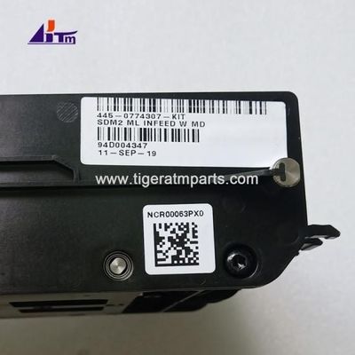 أجزاء آلة أجهزة الصراف الآلي NCR SDM2 MIN Long INFED مع المعدن DE 445-0774307