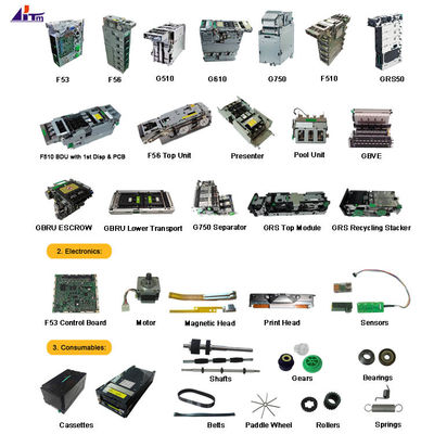 وحدات موزع فوجيتسو F53 F56 F510 GRS50 G510 G610 G750 قطع غيار ماكينة الصراف الآلي